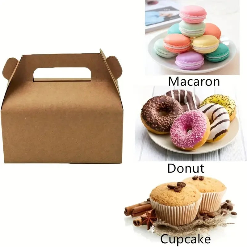 10/30 pack, party packaging box, kraft paper candy box, DIY party decoration cake box, packaging box, wedding decorations