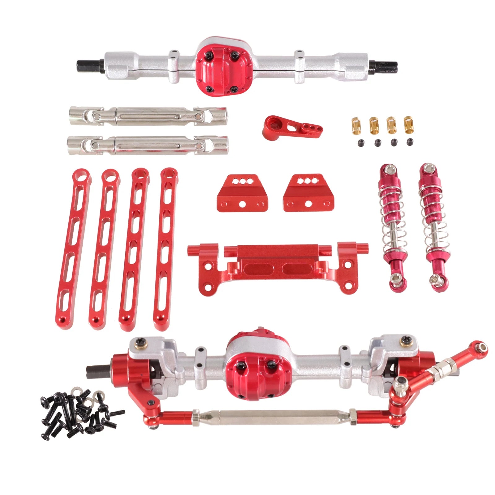 Used For MN Model 1/12 MN82 LC79 MN78 RC Car Parts Metal Upgrade Front And Rear Assembly Kit