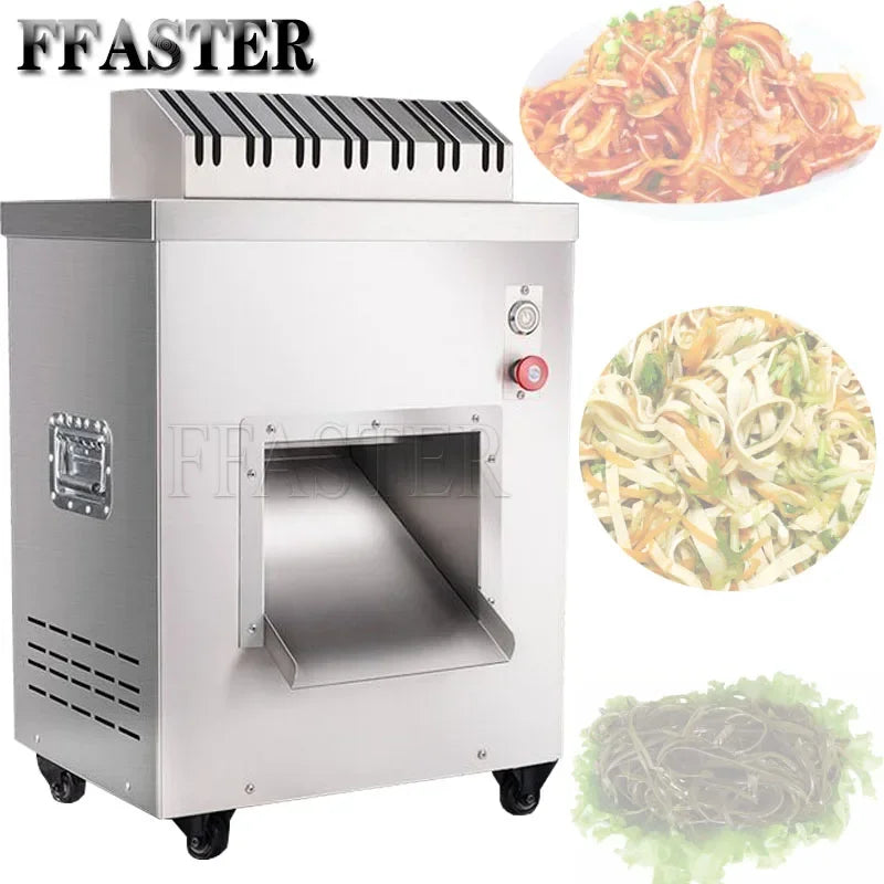 BURUIMU Electric Meat Slicer 2200W Commercial Meat Cutter  Stainless Steel Blades Food Cutting Slicing Kitchen Machine