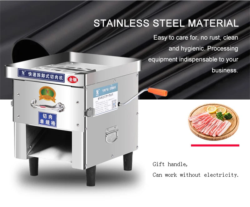 Wholesale Price Desktop Stainless Steel Electric Fresh Meat Shredding   Machine/drawer Type Meat Slicer