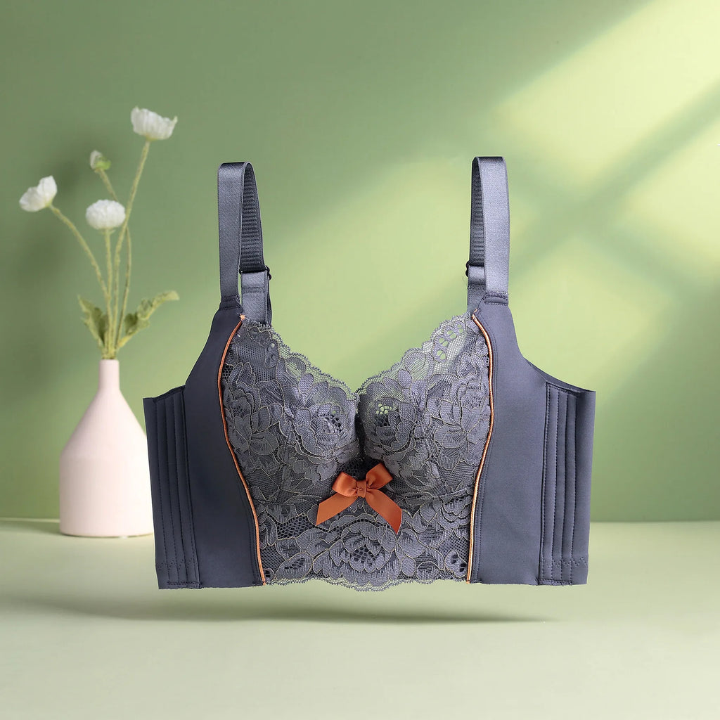 Women Bra Thin Underwire Push Up Large Size Adjustable Underwear Breast Receiving Minimizer Bra 75 80 85 90 B C D E