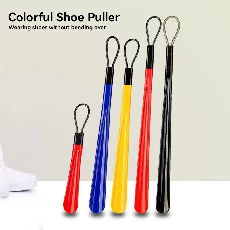 1pc Extra long flexible plastic shoe horns do not require bending durable shoe spoons for pregnant women wearing shoe assistants