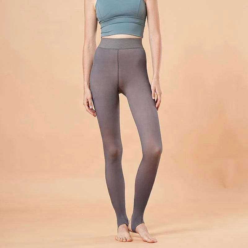 Women Thermal Tights Translucent Winter Warm Stockings Fleece Elasticity Thick Woman Pantyhose Sexy Slim High Waist Leggings