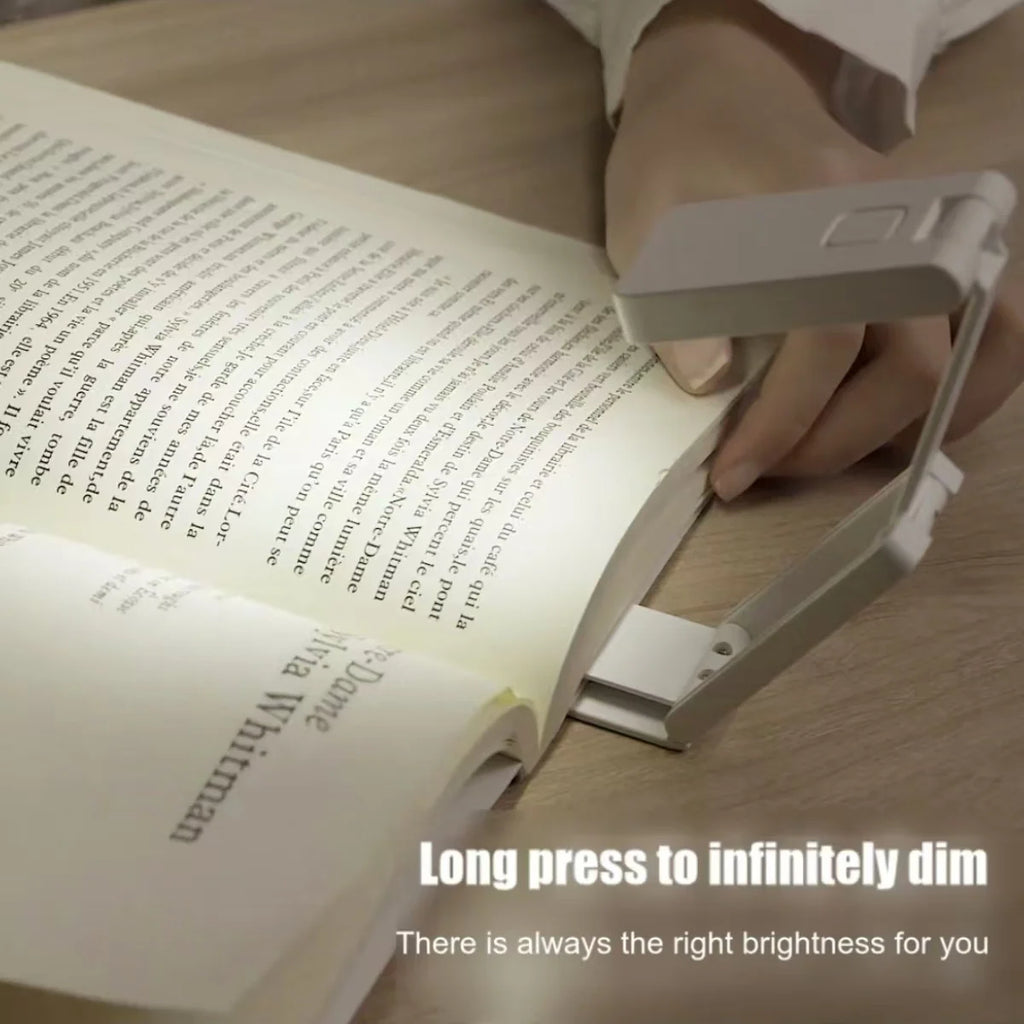 New Night Lights USB Rechargeable Folding Portable Reading Book Lights Eye Protection 3 Light Colors Adjustable Brightness Lamp