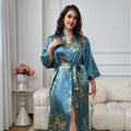 Ladies Oversized Floral Thin Skin-friendly Loungewear Summer Sexy Sleeping Robe Casual Soft and Comfortable Nightdress Homewear