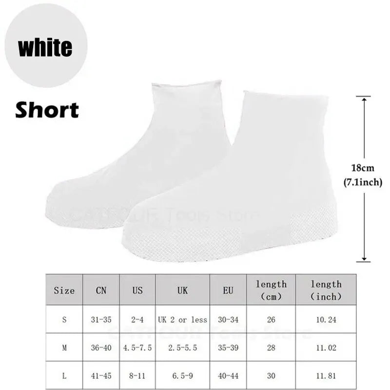 Reusable Waterproof Rain Shoe Covers Non-Slip Overshoes for Men & Women Outdoor Fishing Commute & Household Use Home Garden
