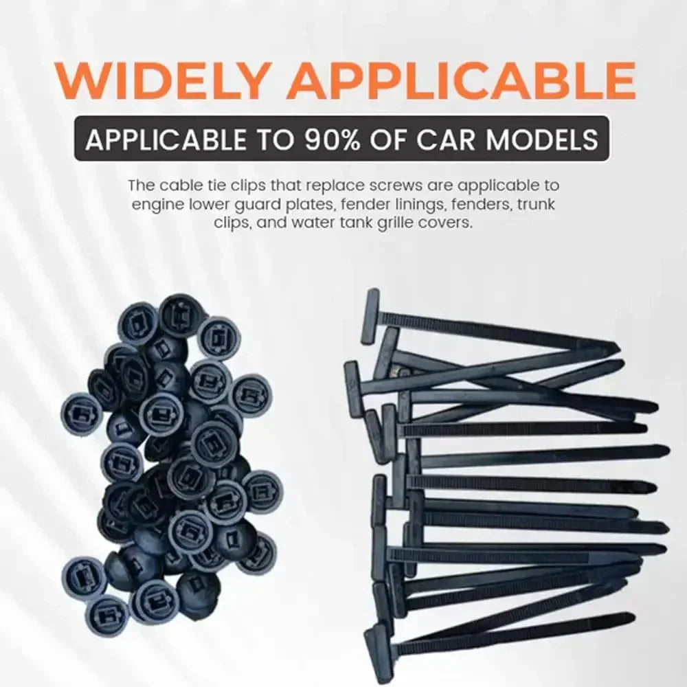 Cable tie buckle fixed through the core nail cable tie buckle mudguard fender inner lining trunk buckle
