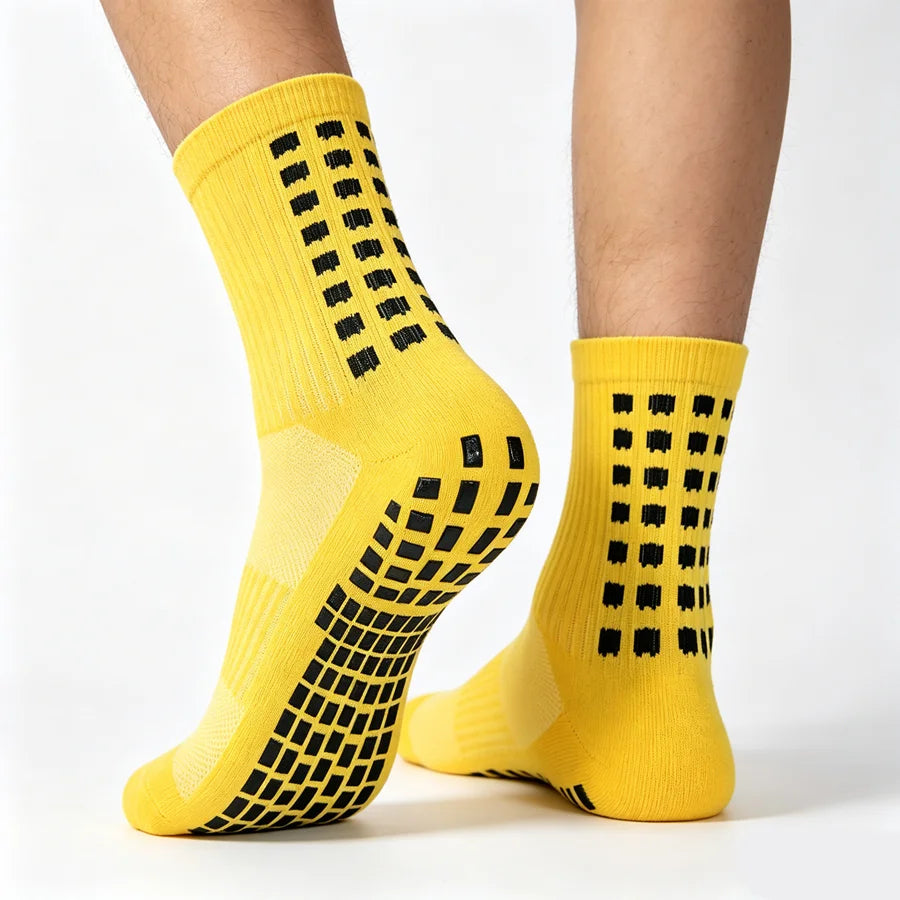 3/6/10pairs unisex non slip grip cycling running non slip grip socks towel bottom breathable shockproof athletic exercise