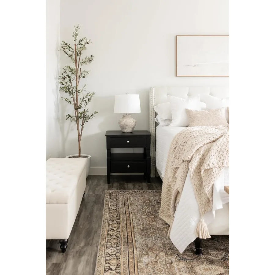 Lighting Collection Ledger Rustic Farmhouse Light Grey Ceramic 23-inch Bedroom Living Room Home Office Desk Nightstand Table La