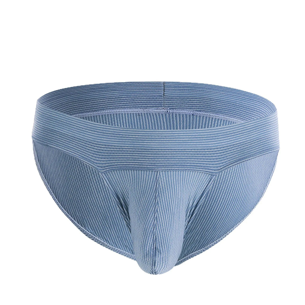 【GWH_26】Men's Underwear Stripes Thong Pants Large Pouch Breathable Mesh Underpants