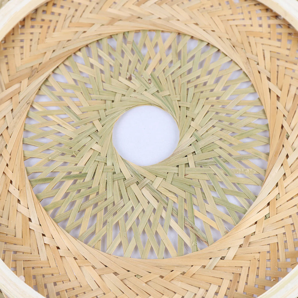 50cm LED Bamboo Woven Ceiling Light 110V E26 Bulb Not Included