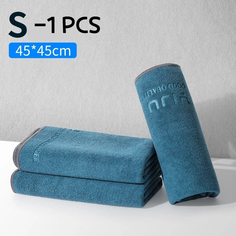 Microfiber Cleaning Towel Thicken Soft Drying Cloth Car Body Washing Towels Double Layer Clean Rags Car Accessories
