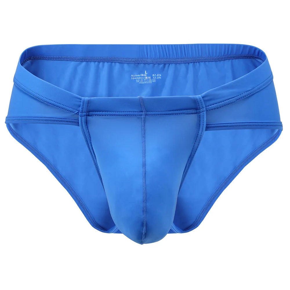 【GWH_22】Men's Underwear Large Pouch Ice Silk underwear Sexy Thin Breathable Underpants