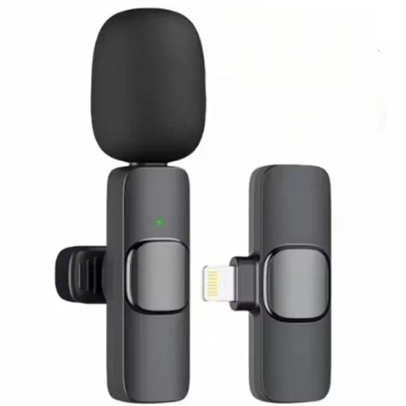 Mini Wireless Lavalier Microphone USB C Noise Cancellation Lapel Mic for iPhone 17/16/15 Video Recording Vlog