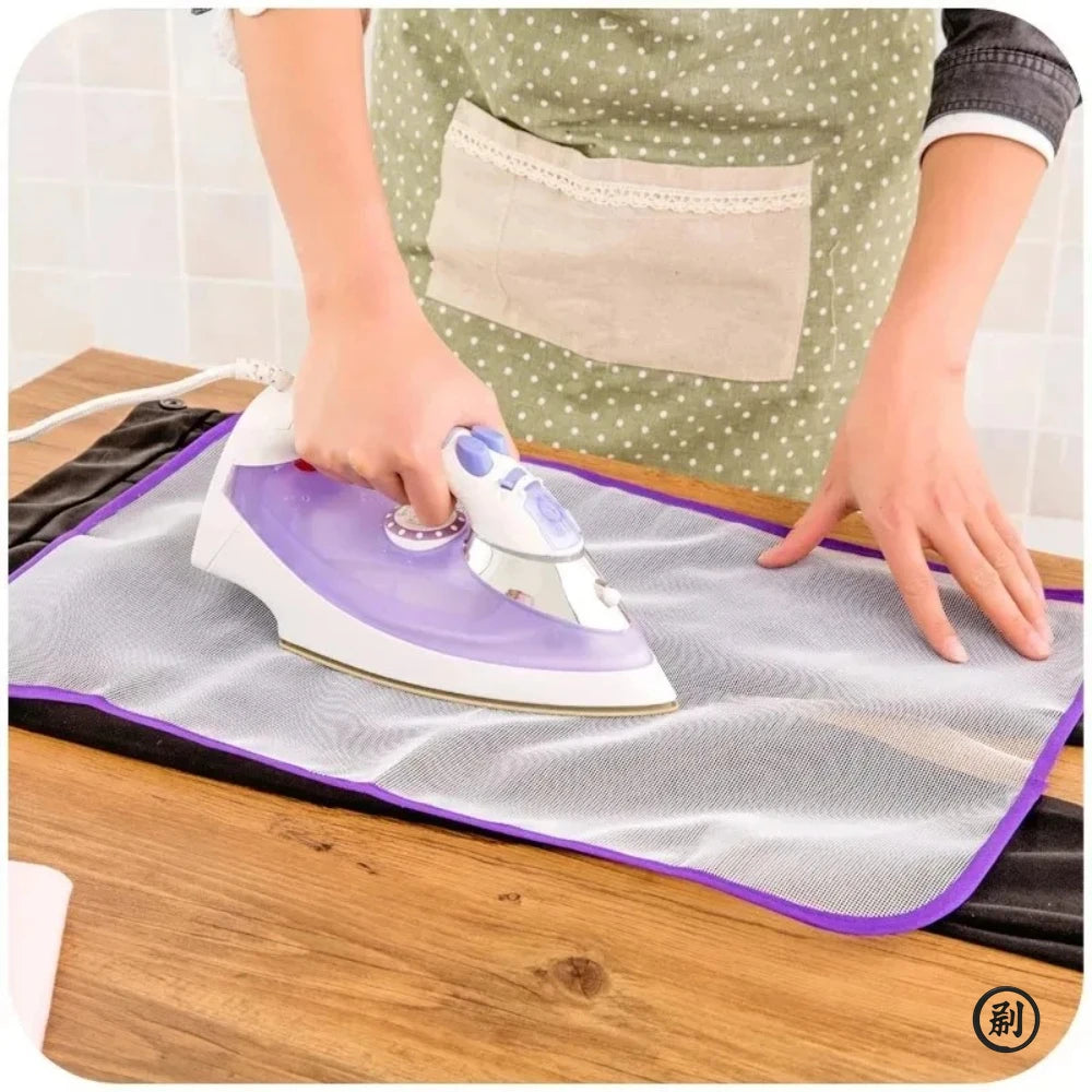 1pc Cloth Protective Press Mesh Insulation Ironing Board Mat Cover Against Pressing Pad Mini Iron Random Colors