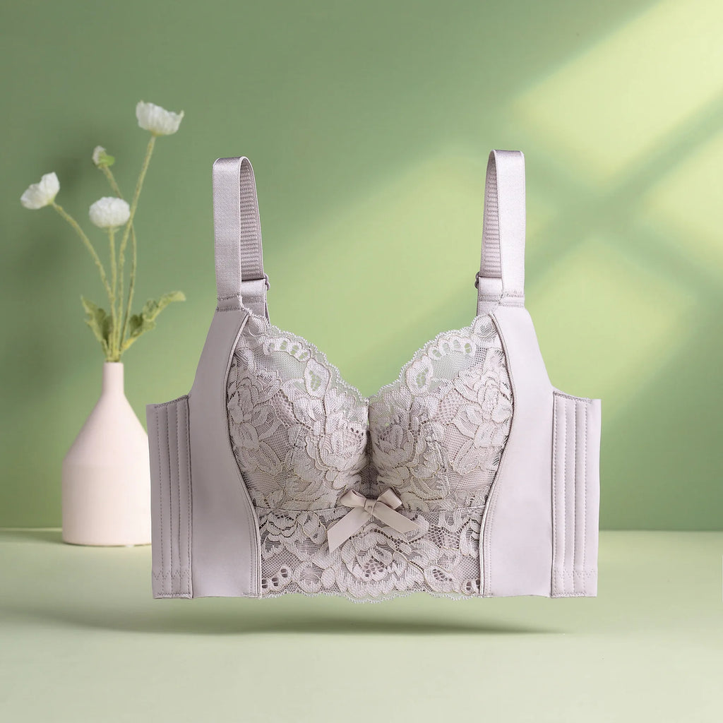 Women Bra Thin Underwire Push Up Large Size Adjustable Underwear Breast Receiving Minimizer Bra 75 80 85 90 B C D E