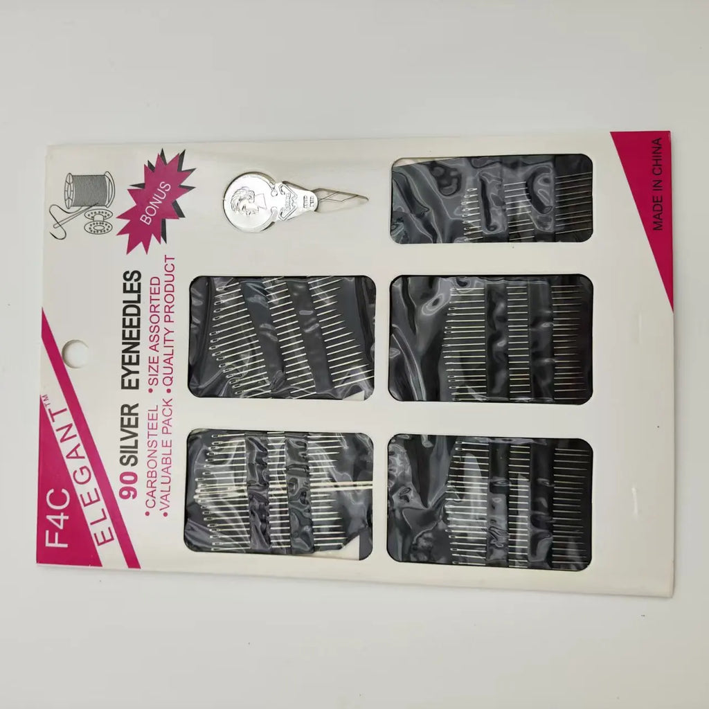 Stainless Steel Big Eye Hand Sewing Needles Set with Different Sizes for Sewing Needlework Embroidery Needles