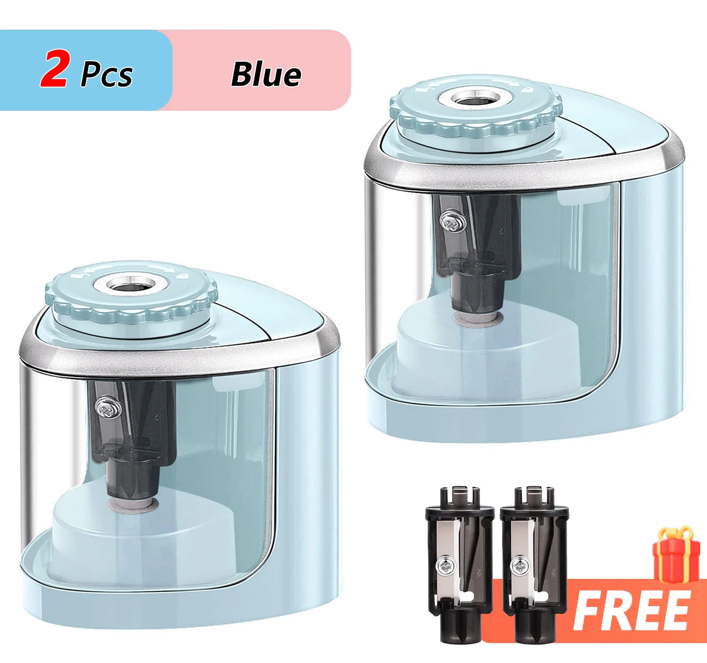 TENWIN Electric Sharpener Desktop Automatic Portable Pencil Sharpener Suitable To Pencils 6-8mm for Students School Stationery