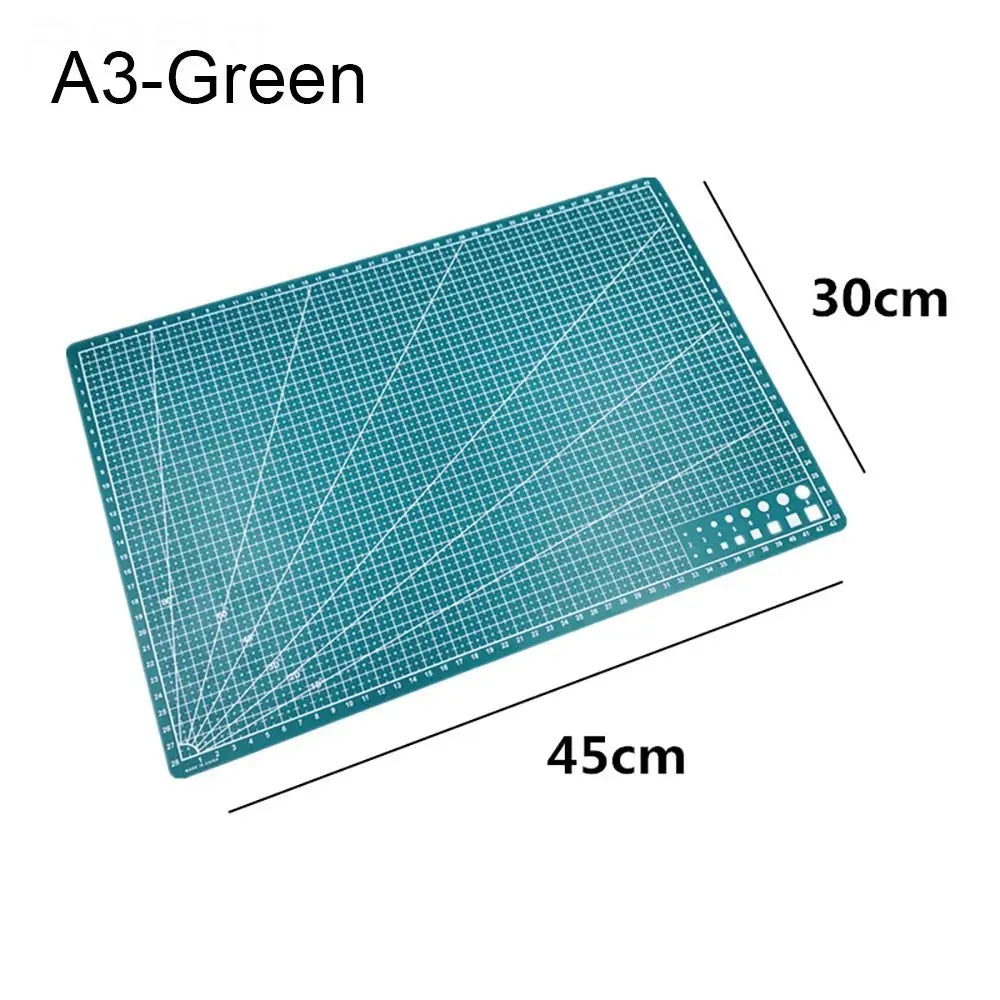 PVC A3 A4 A5 PVC Cutting Mat Cutting Board Workbench Patchwork Sewing Manual DIY Engraving Double-side Pad Leather Craft Tool
