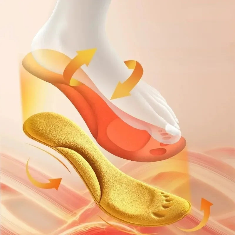 Ultra-Soft Latex Insoles – 4D Arch Support & Cushioning for Running & Walking Shoes