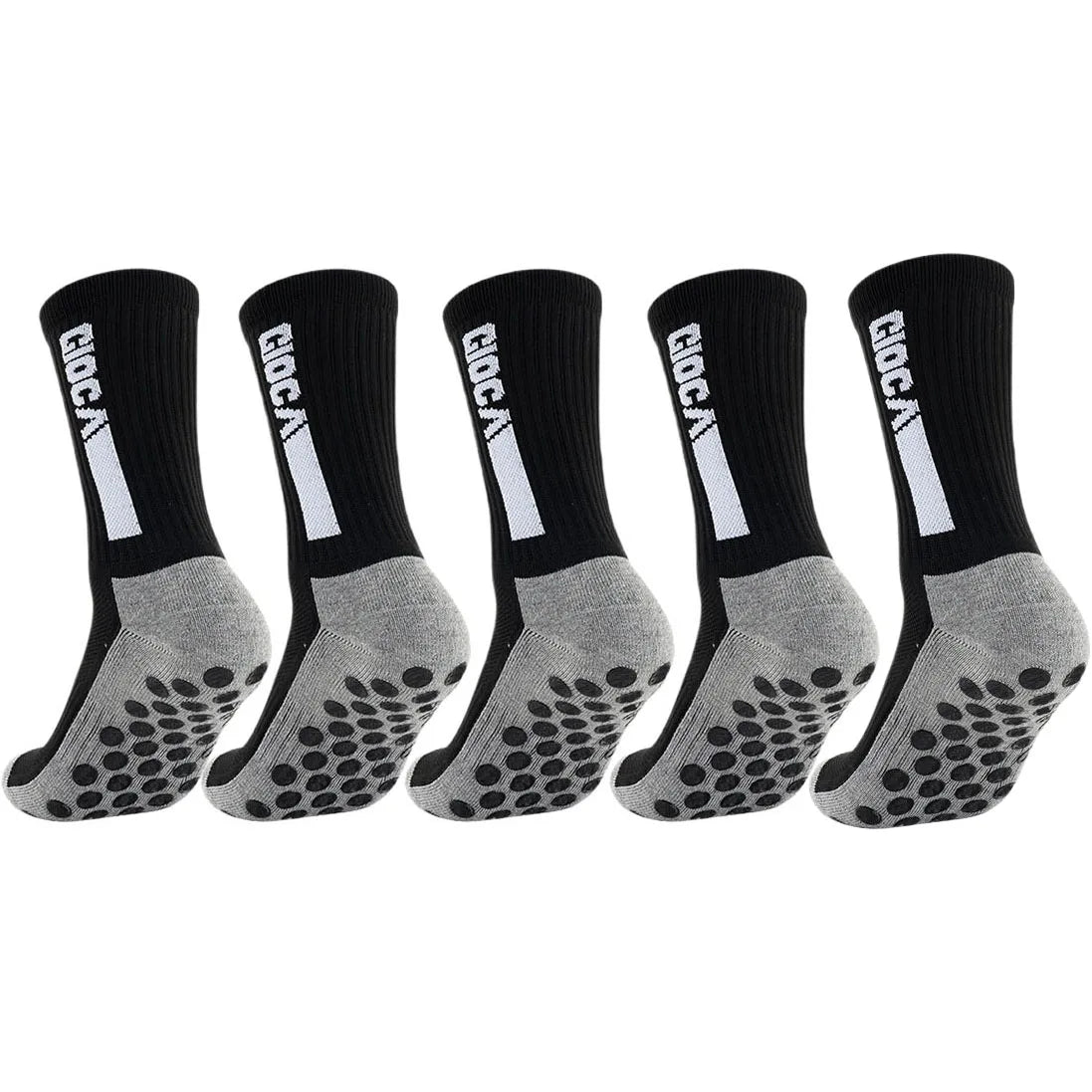 1/5/8/10pairs men women unisex non slip grip soccer rugby socks towel bottom breathable shockproof athletic exercise