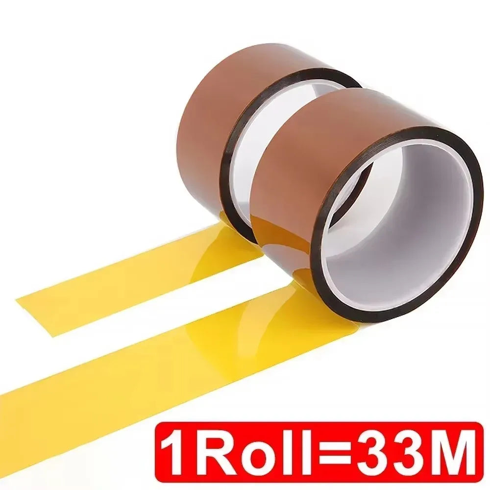 5/10/15/20/30mm Kapton Tape Polyimide Adhesive Insulating Adhesive Tape Каптоновый Скотч Heat Tape for Board Protection