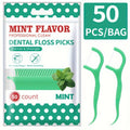 450pcs Mint Flavored Adult Dental Floss Picks Ultra-Fine Flossing Sticks Portable Toothpick Thread for Home And Travel Dental