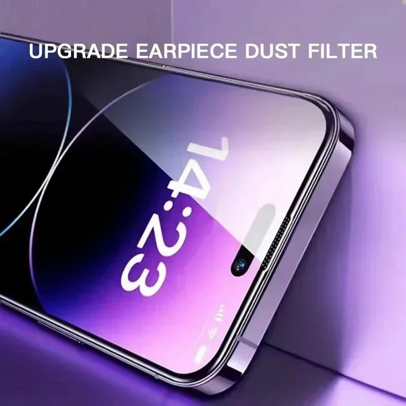 3pcs HD Tempered Glass Screen Protectors for iPhone 17 16 Pro Max 15 14 11 12 13 mini Scratch-Proof Dust-Free Installation