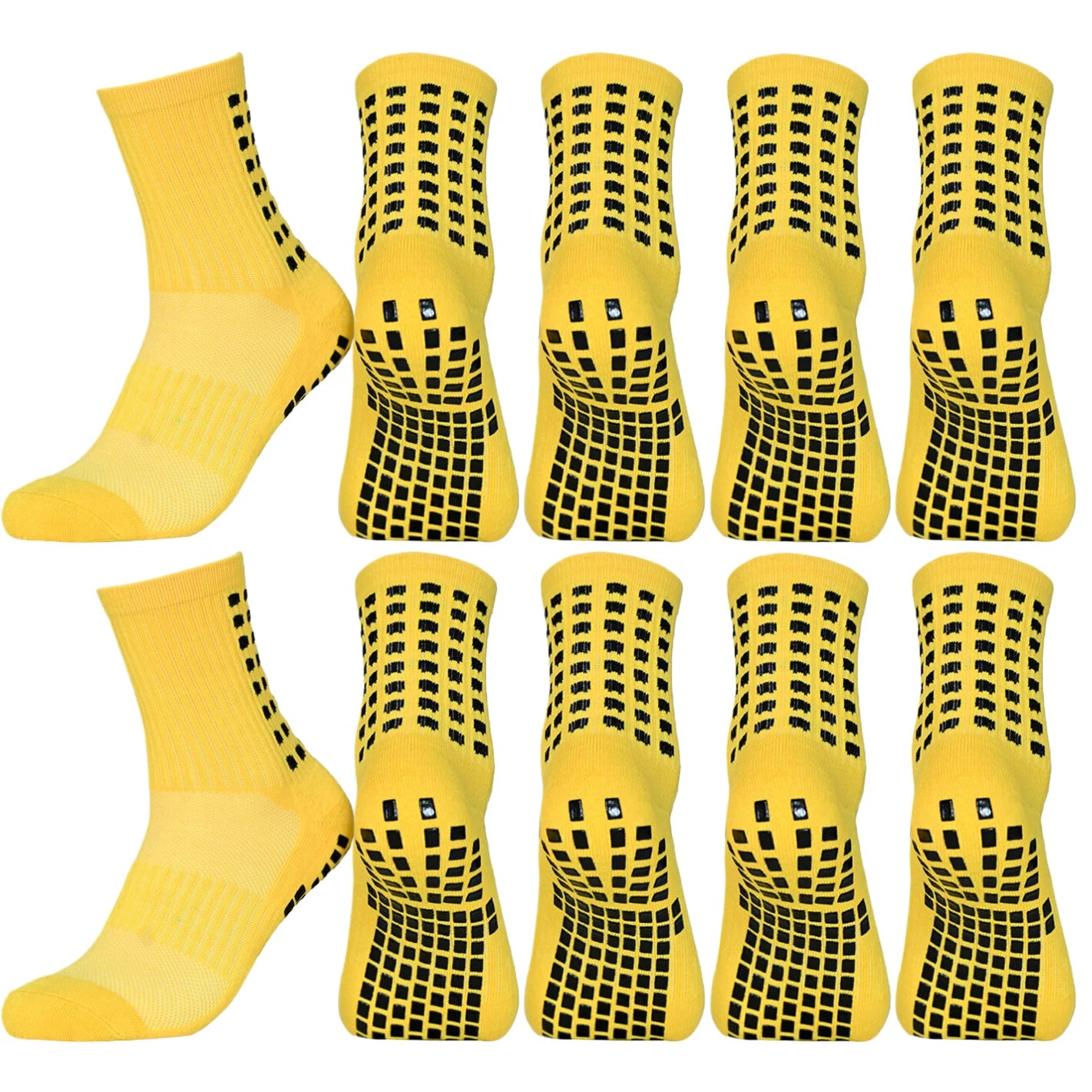 3/6/10pairs unisex non slip grip cycling running non slip grip socks towel bottom breathable shockproof athletic exercise