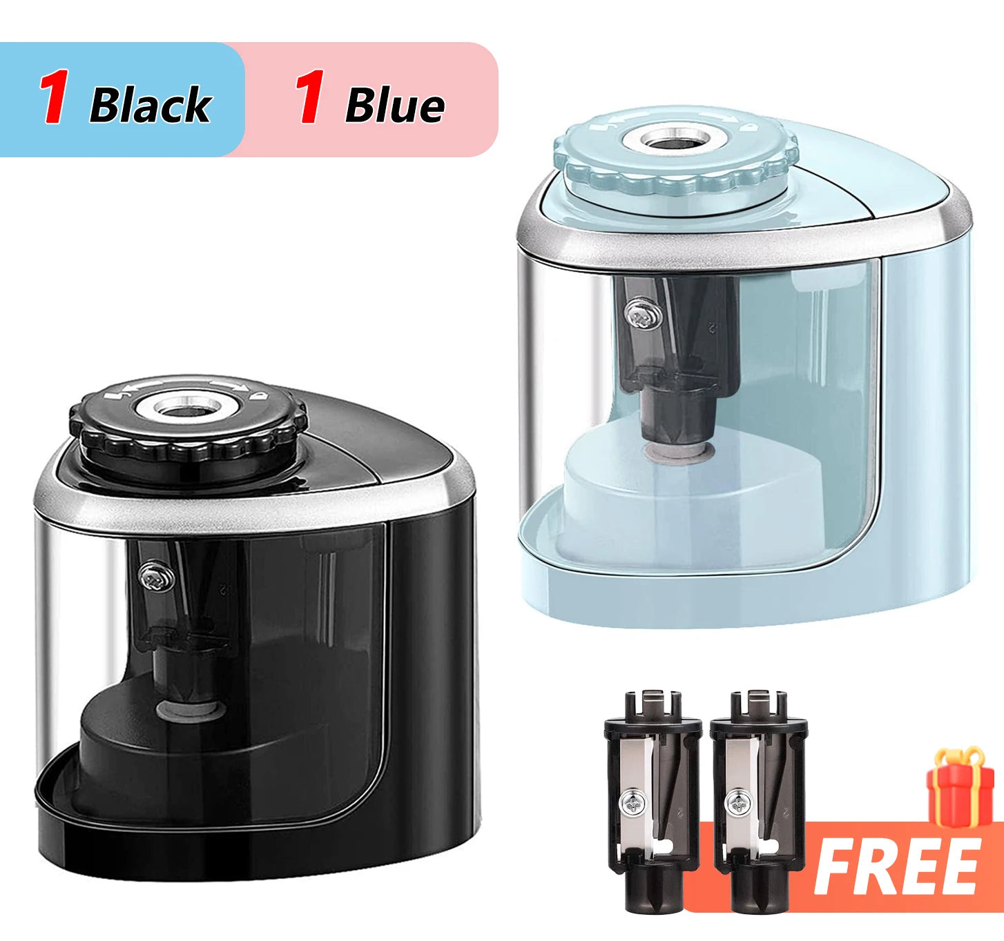 TENWIN Electric Sharpener Desktop Automatic Portable Pencil Sharpener Suitable To Pencils 6-8mm for Students School Stationery