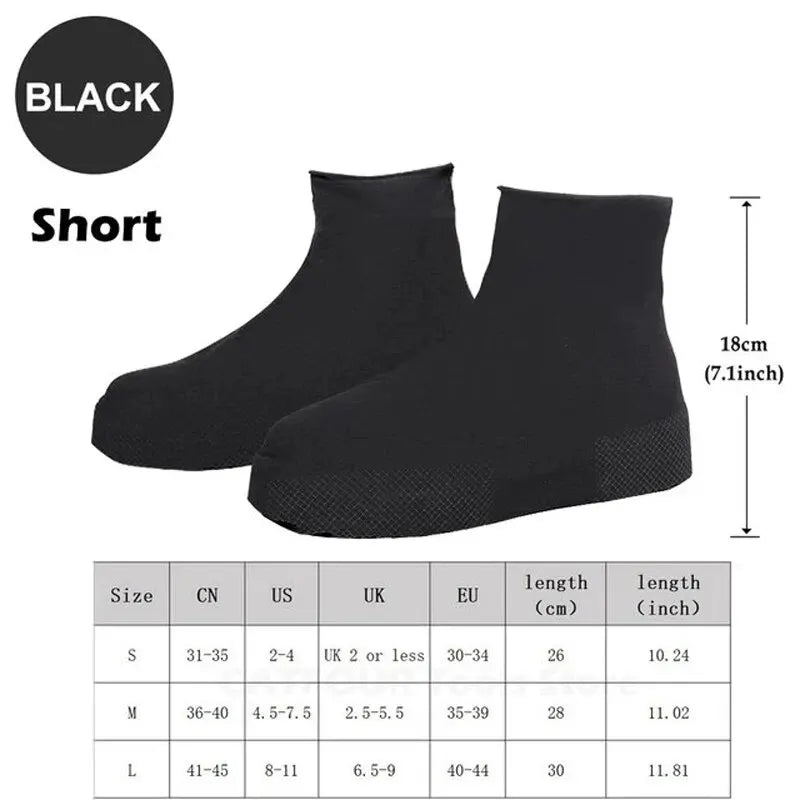 Reusable Waterproof Rain Shoe Covers Non-Slip Overshoes for Men & Women Outdoor Fishing Commute & Household Use Home Garden
