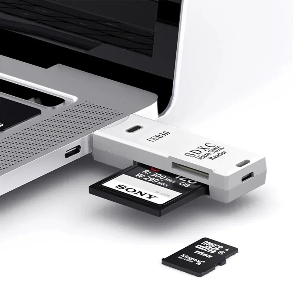 NNBILI 1-2pcs Card Reader USB3.0/2.0 To SD TF Memory Adapter High Speed TF Memory 2 IN 1 Card Reader For PC Laptop Accessories