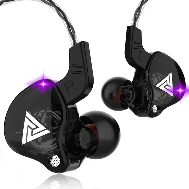 3.5MM Headset Music Earbuds In Ear With Mic Original QKZ AK6 Copper Driver HiFi Wired Earphone Race Sport Headphone Bass Stereo