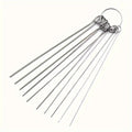 10 Stainless Steel Needle Shower Head Cleaning Brush Set, Suitable for Multi Size Shower Heads,bathroom Accessory Cleaning Tools