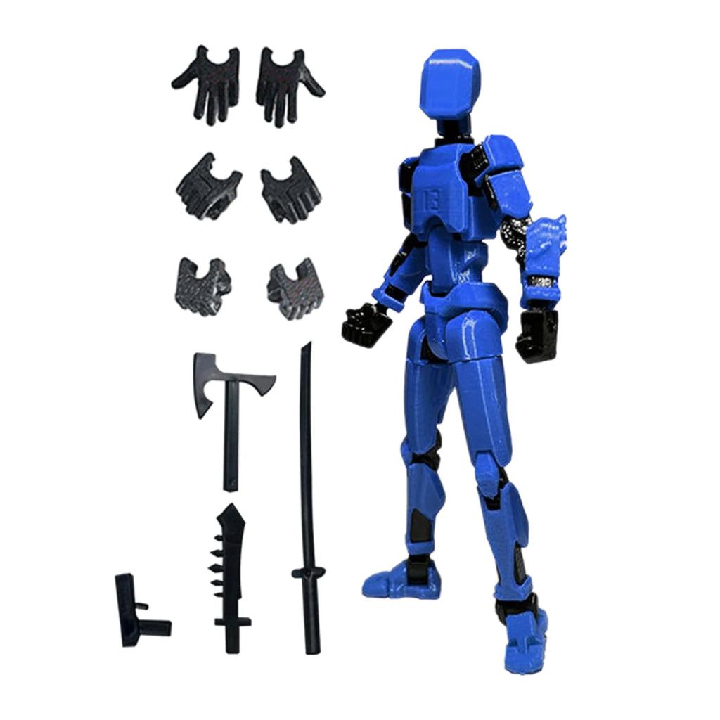 Action Doll Titan Multi Joint Mobile Transformation Robot Handheld T13 Action Doll Character and Dog Shaped Toy Children's Gift