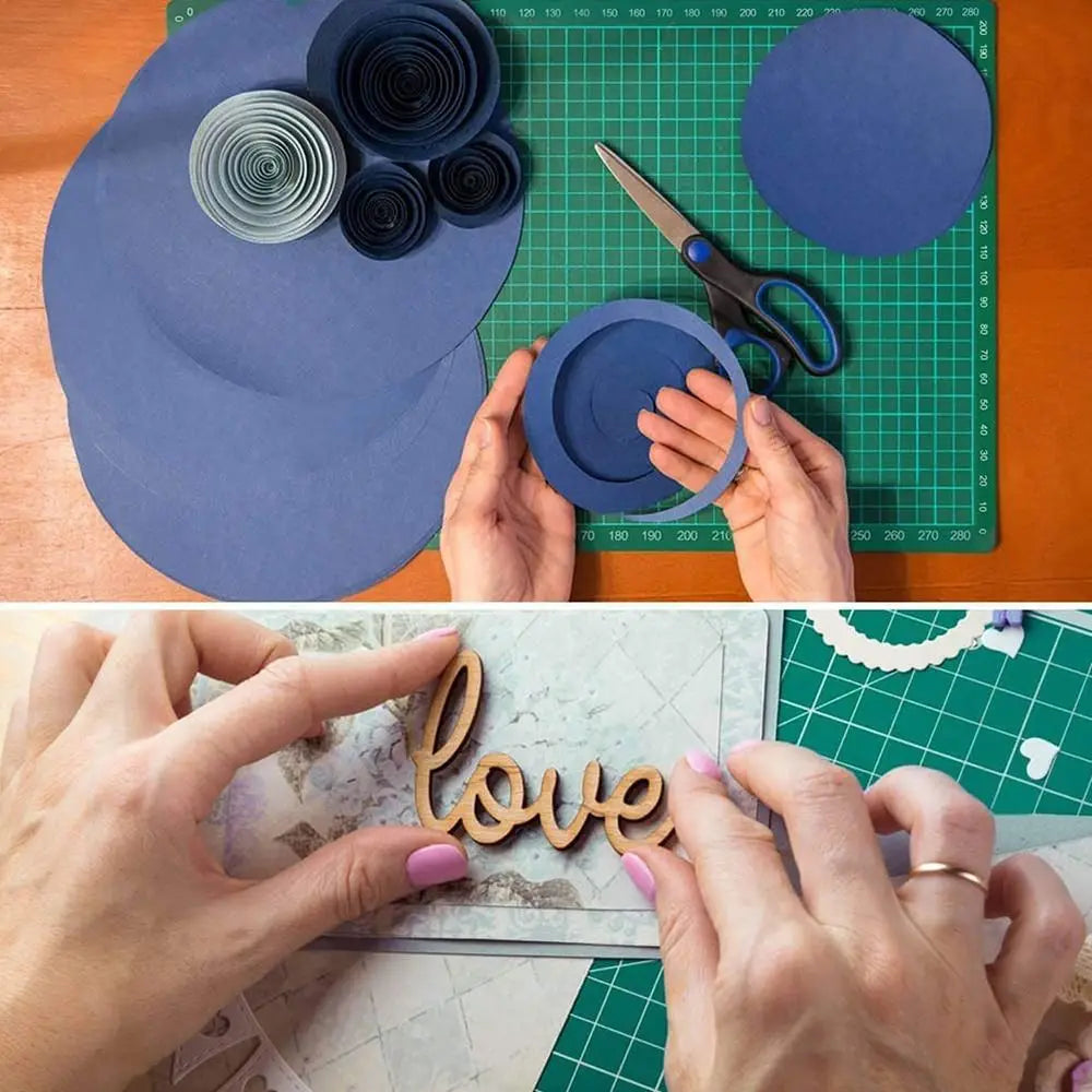 PVC A3 A4 A5 PVC Cutting Mat Cutting Board Workbench Patchwork Sewing Manual DIY Engraving Double-side Pad Leather Craft Tool