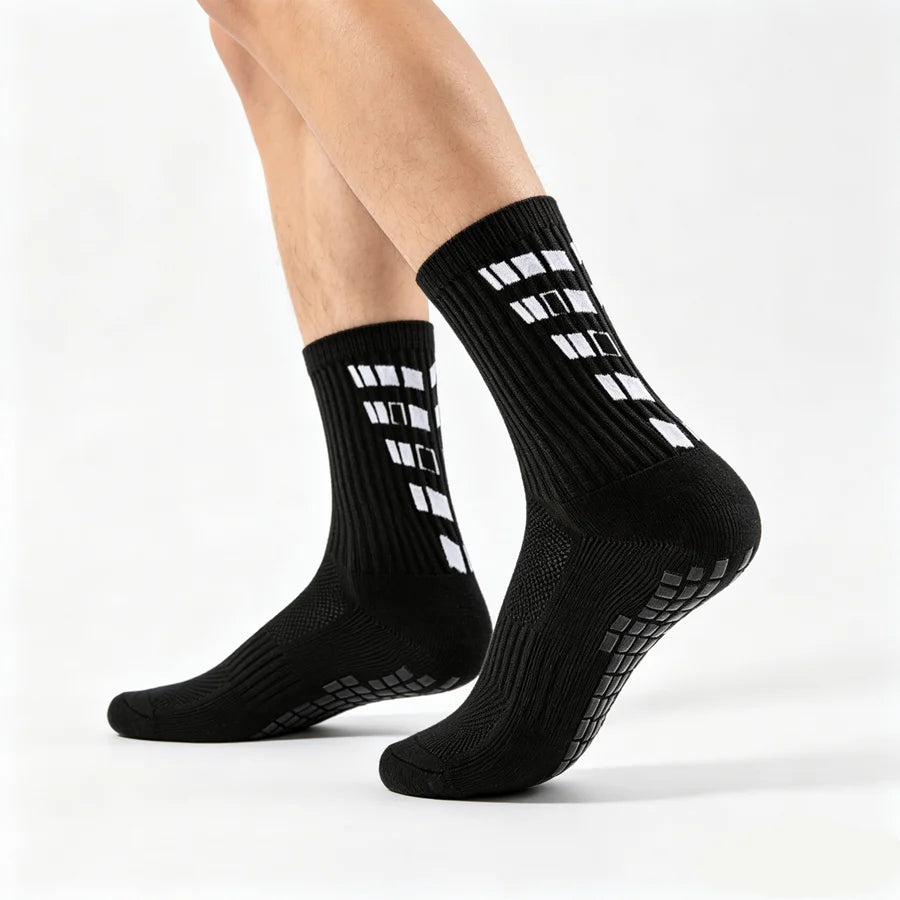3/6/9pairs men women non slip grip cycling hiking non slip grip socks towel bottom breathable shockproof athletic exercise