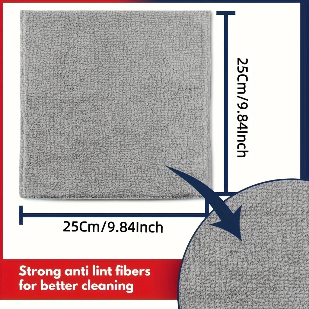 5-20Pcs Light Gray Microfiber Kitchen Towels, Ultra Absorbent Soft Cleaning Cloths, Stain Remover Dish Cloths Set