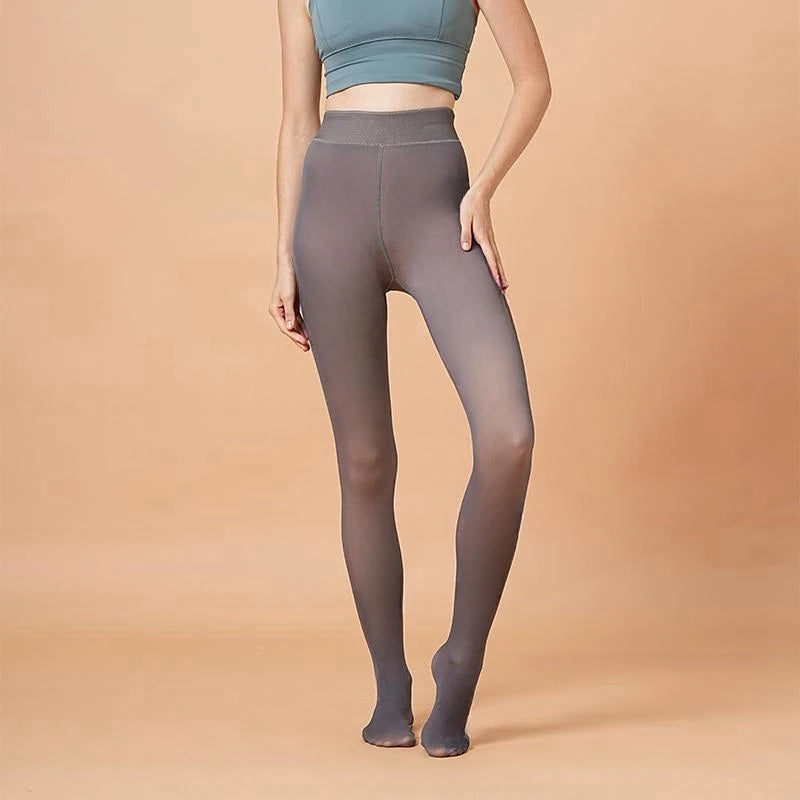 Women Thermal Tights Translucent Winter Warm Stockings Fleece Elasticity Thick Woman Pantyhose Sexy Slim High Waist Leggings