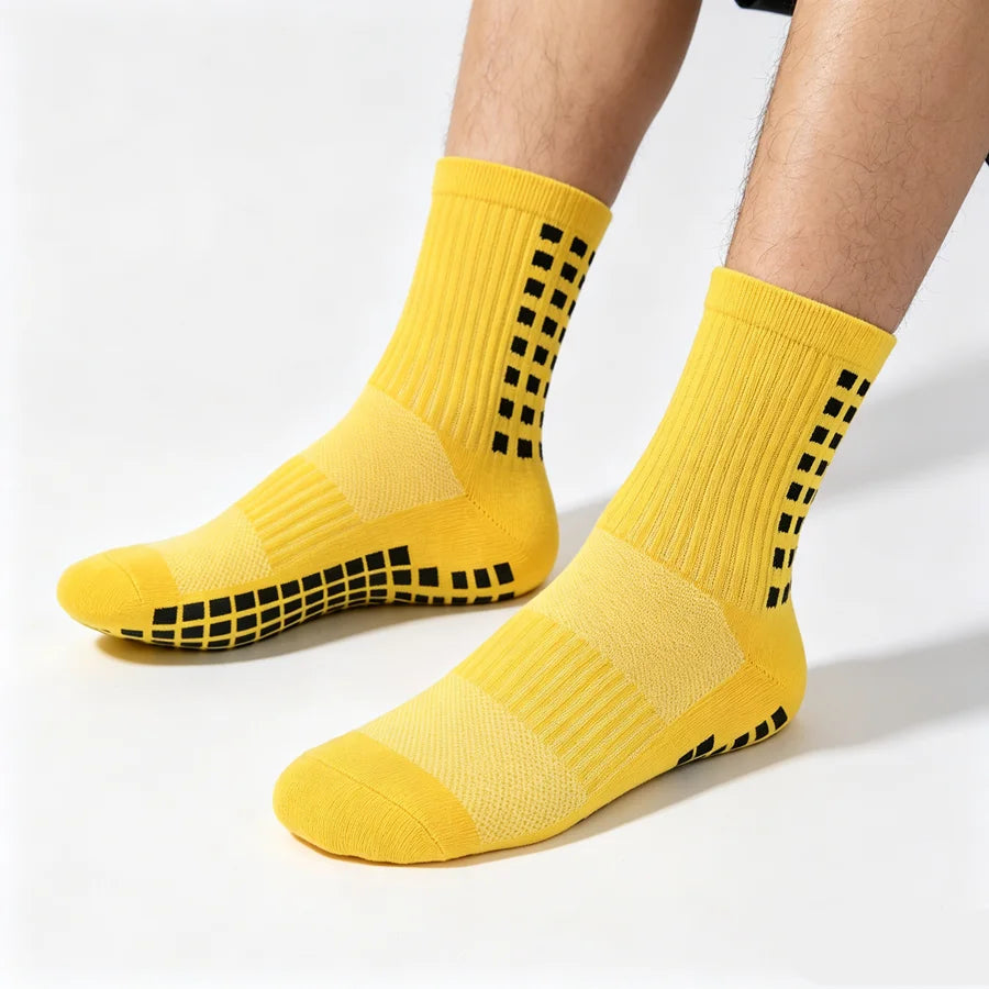 3/6/10pairs unisex non slip grip cycling running non slip grip socks towel bottom breathable shockproof athletic exercise