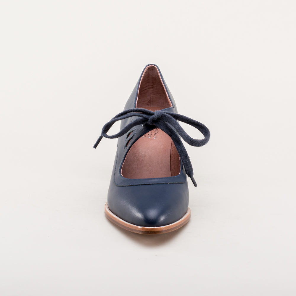 Gibson Edwardian Leather Shoes (Navy)