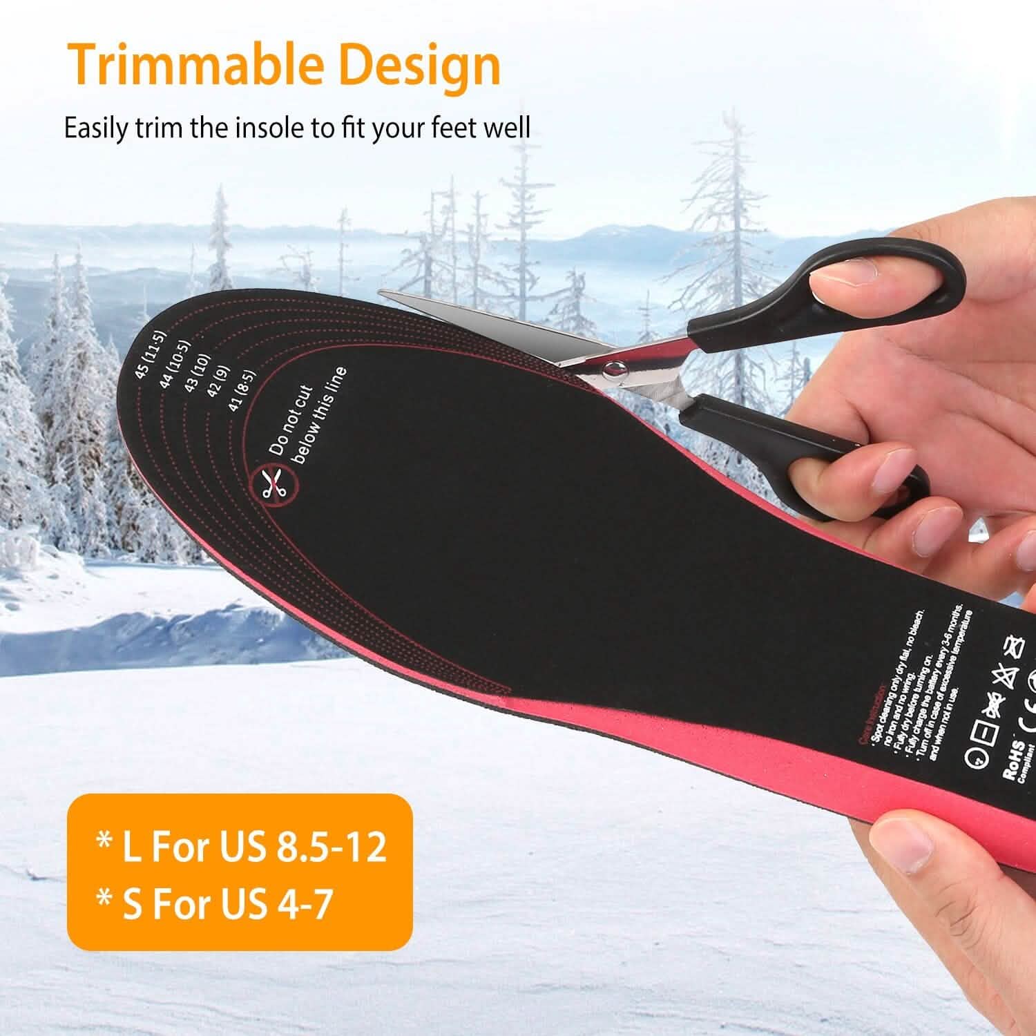 Heated Insoles Electric Heated Foot Warmer