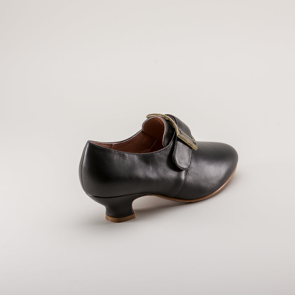Kensington 18th Century Leather Shoes (Black)