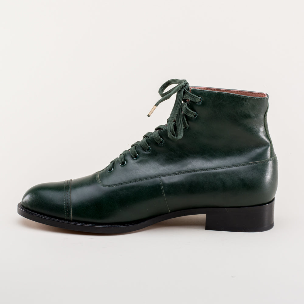 Noble Men's Vintage Lace-Up Boots (Green)