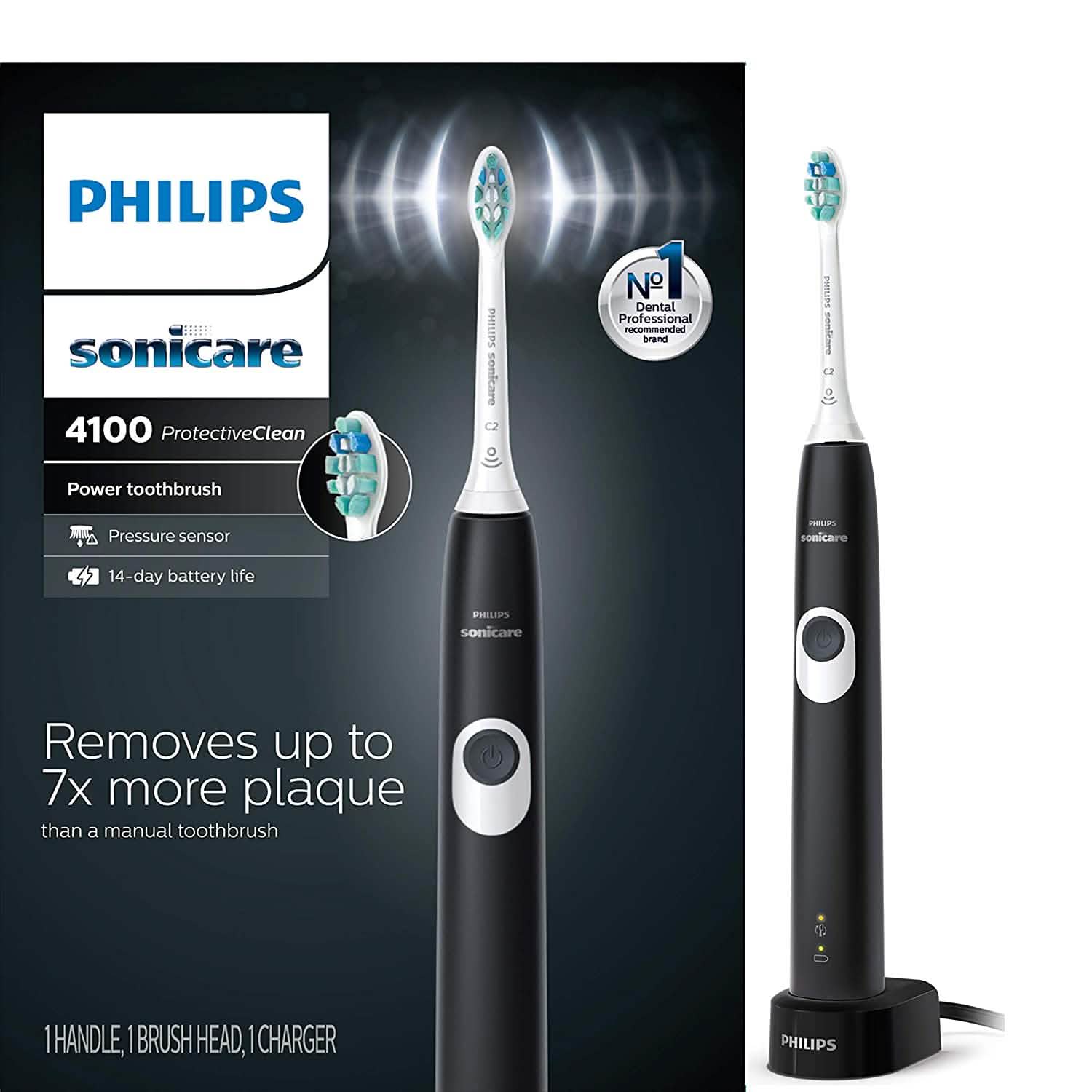 Philips Sonicare ProtectiveClean 4100 Rechargeable Electric Power Toothbrush