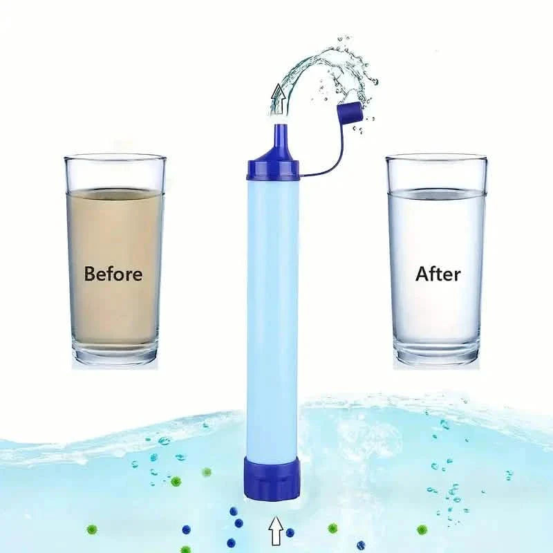 Portable Outdoor Water Purifier, 4-Stage Filtration System, Manual Reverse Osmosis Membrane